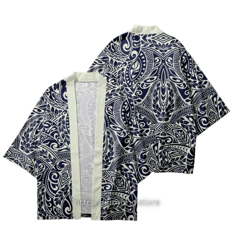African Black and White Patterns Kimono