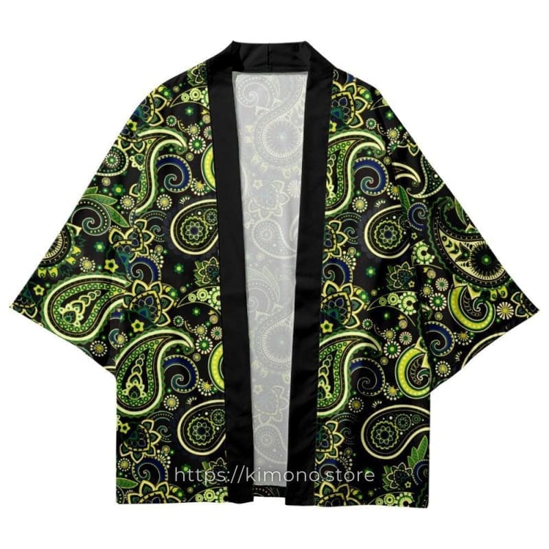 Green Paisley Kimono
