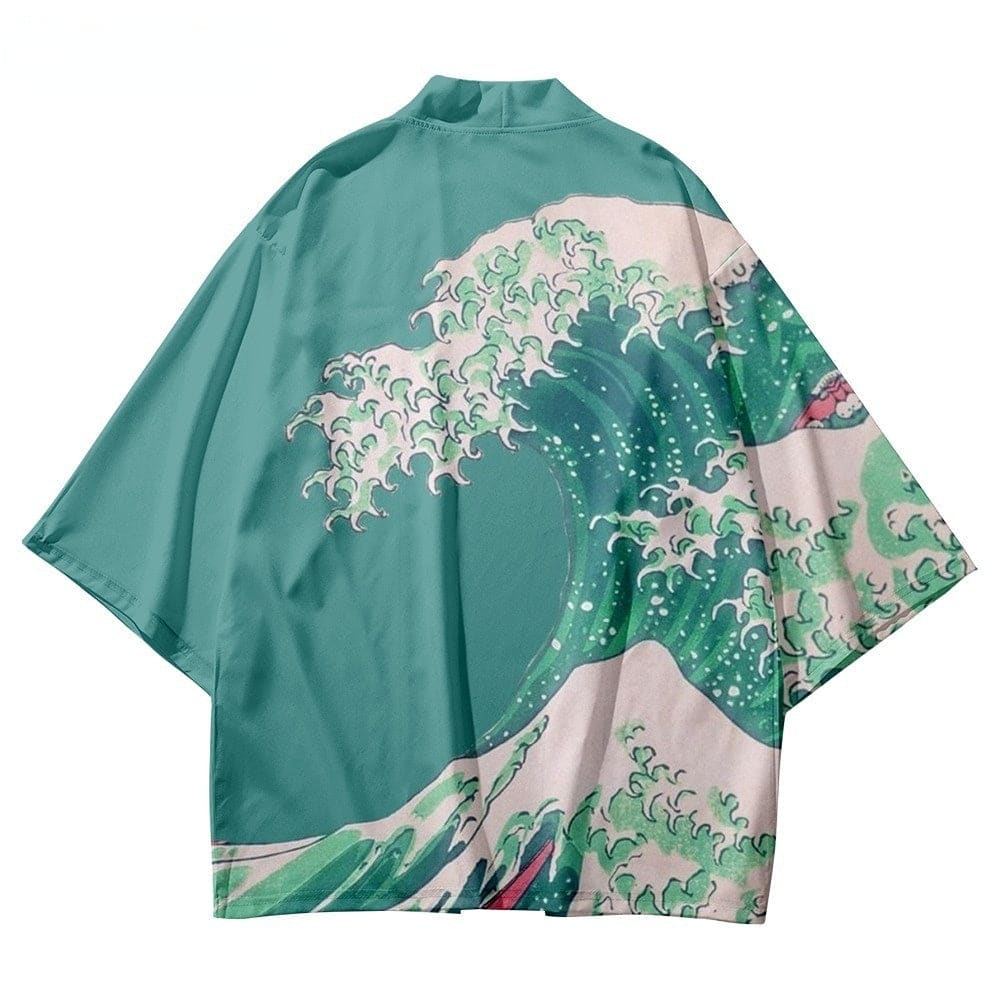 Green Wave Kimono