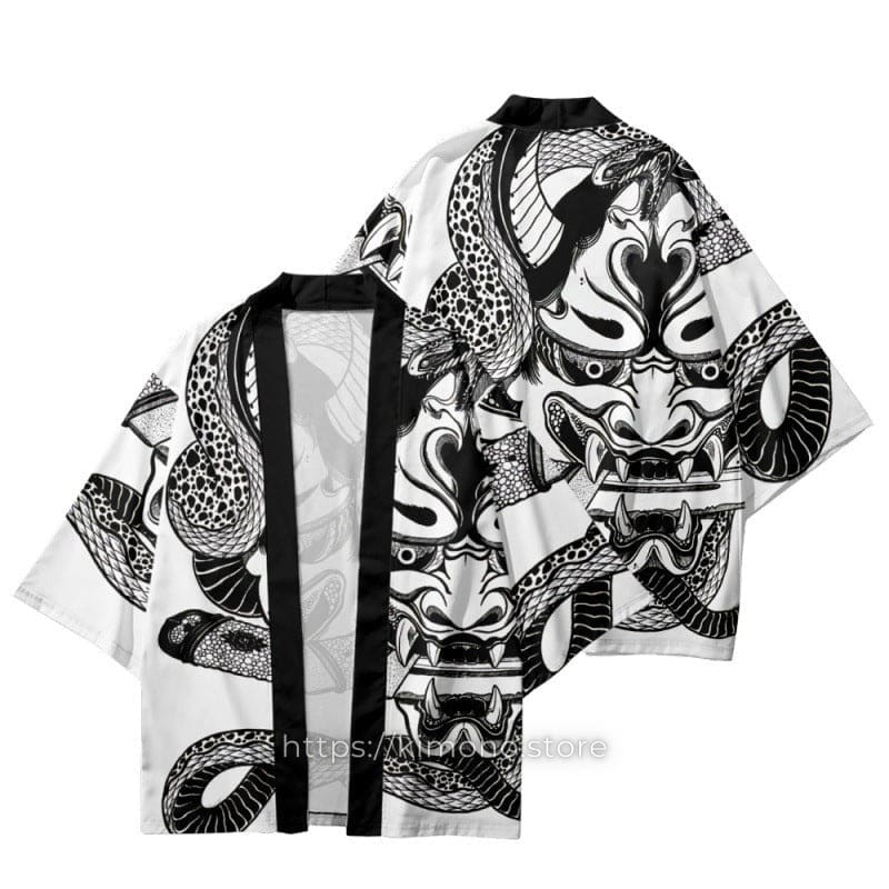 Hannya Mask and Snake Kimono
