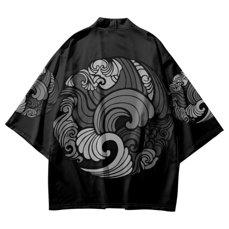 Japanese Wave Pattern Kimono