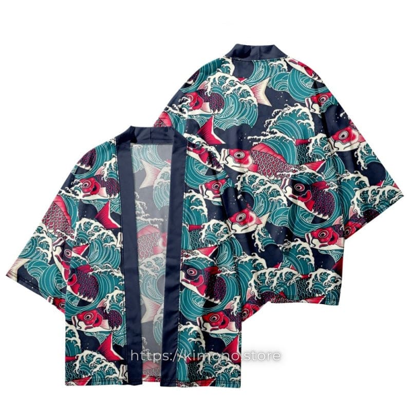 Koi Fish Patterns Kimono
