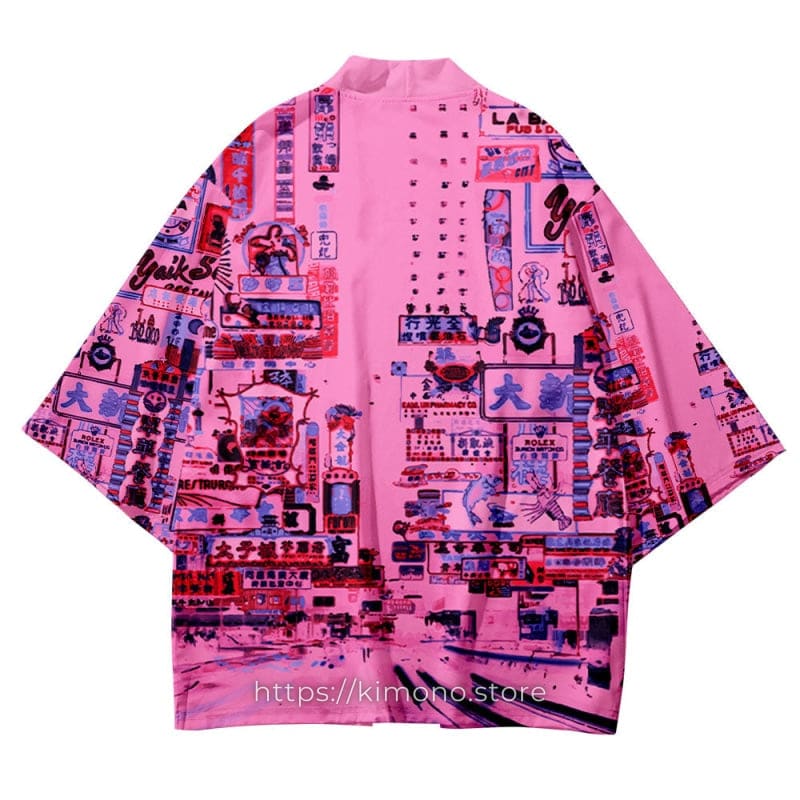 Neon Lights City Kimono