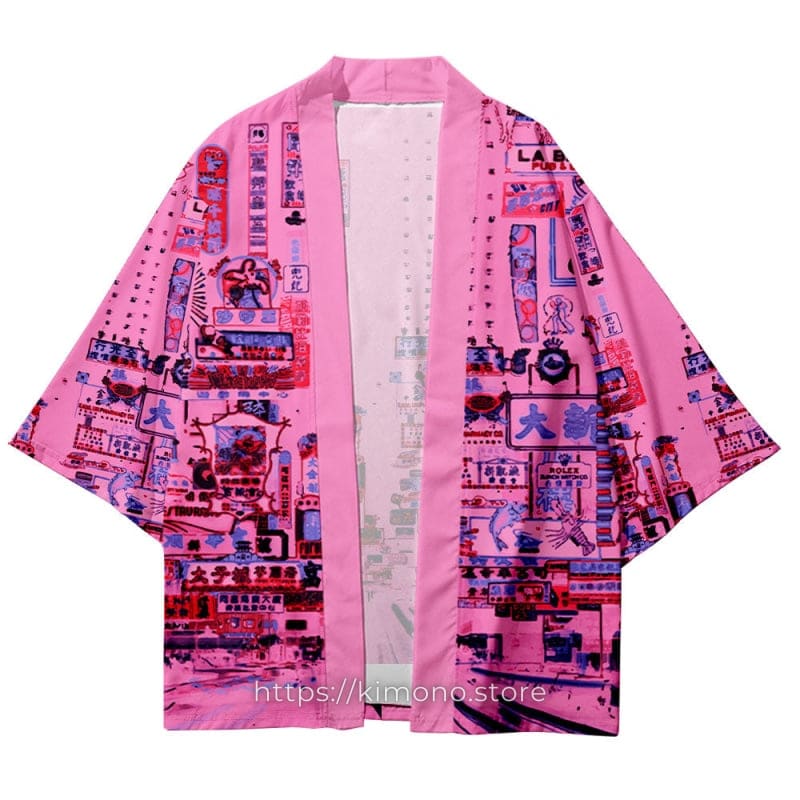 Neon Lights City Kimono