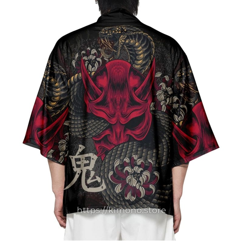 Oni Mask with Snake Kimono