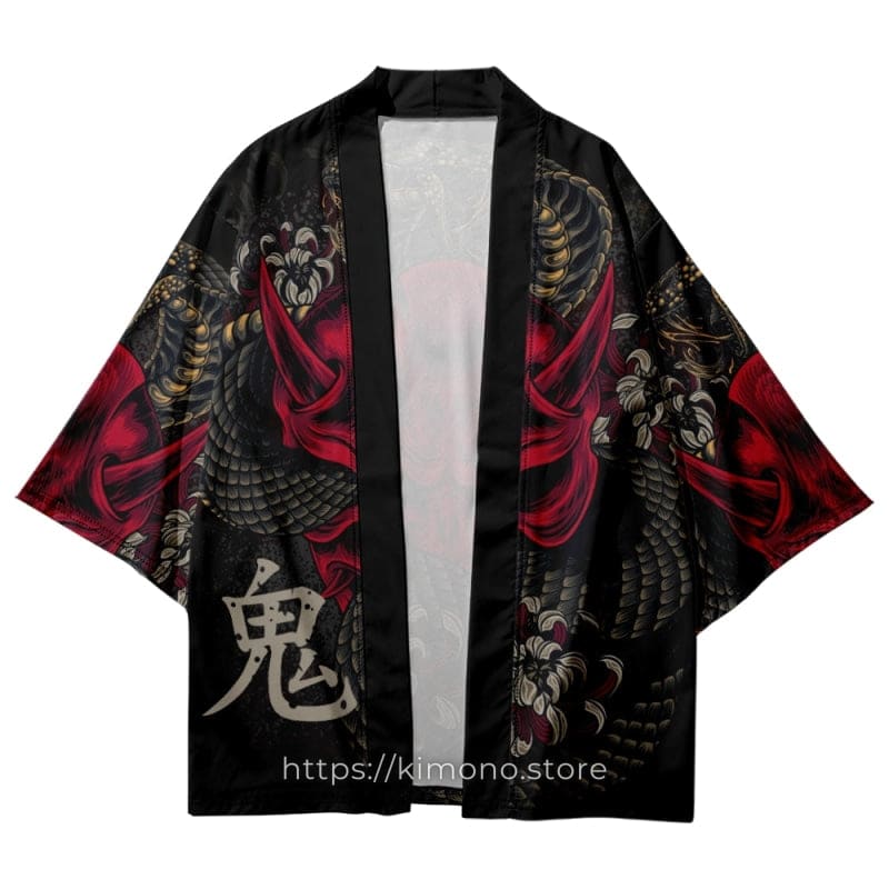 Oni Mask with Snake Kimono