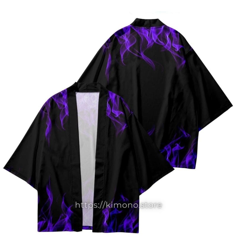 Purple Flames Kimono