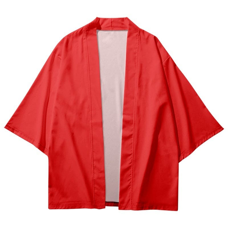 Red Satin Kimono Jacket