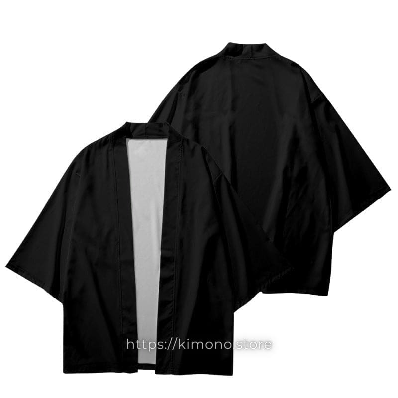 Solid Black Kimono Jacket