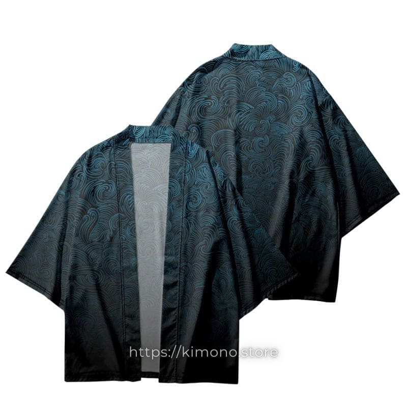 Wavy Pattern Kimono