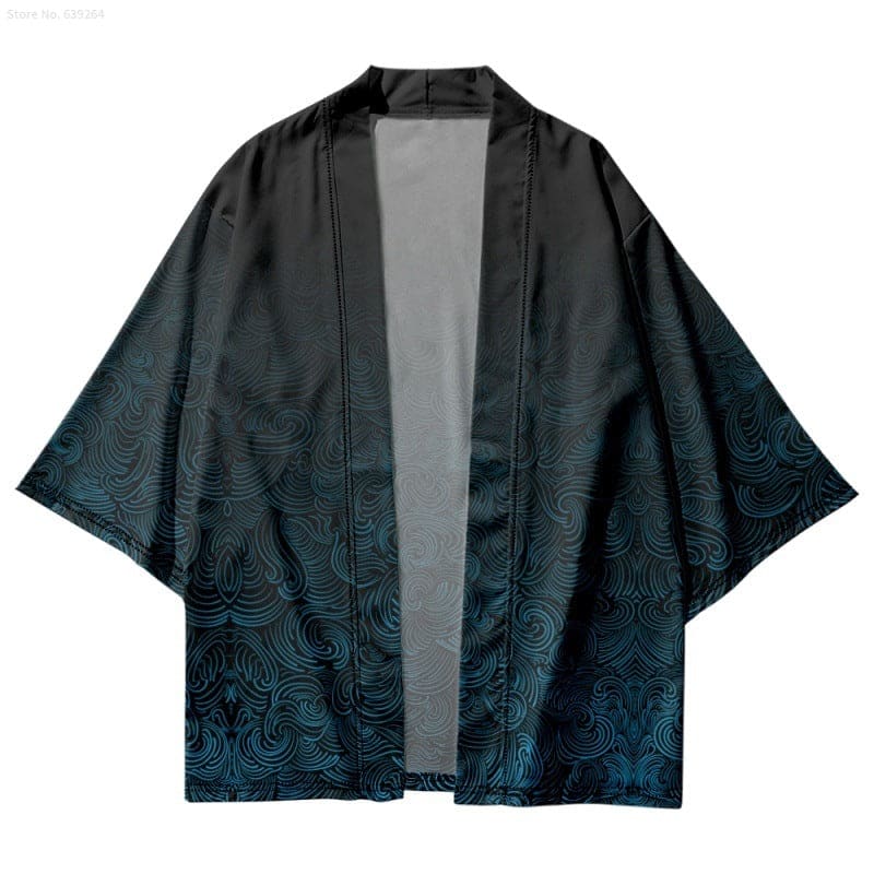 Wavy Pattern Kimono
